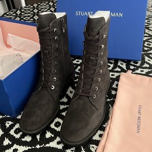 Stuart Weitzman
Slate Laine Combat Boots
